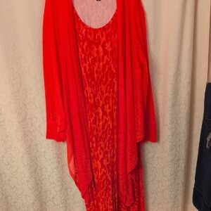 Lovely Sleeveless Summer Maxi Dress and Women's Sweater combo
